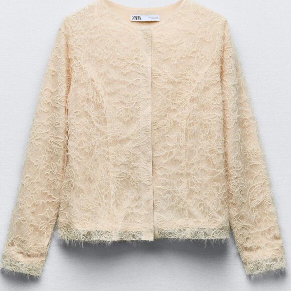 COMBINED KNIT BLAZER WITH SEQUINS - Picture 4 of 12